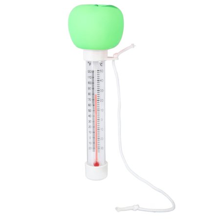 Äppelformad flytande termometer för pool, exakt vattentemperaturmätare