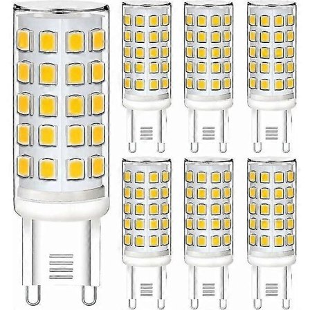 G9 LED Dimbar Varmvit G9 LED-lampa 5w 230v Motsvarande 40w Halogenlampa 430lm Starkt ljus 2700k G9 LED-lampa 360 bred spridningsvinkel 32*2835 Smd Fö.