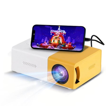 OBOSOE Mini Projektori - Full HD 1080p, Jopa 60" Kuva, Kannettava Kotiin & Ulkokäyttöön
