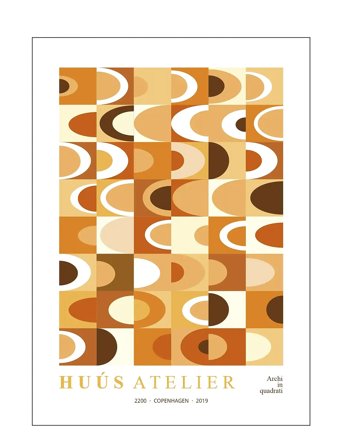 Poster & Frame Archi-Arancione - Multi/patterned - 29.7X42CM