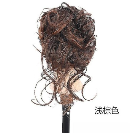 Hiuslisäke Klipsillä, Nuttura Hiustenpidennys, Kihara Hiussolki Hiuksilla, Runsas Nuttura Hiustenpidennys, Sotkuinen Nuttura Lisäke (FMY)