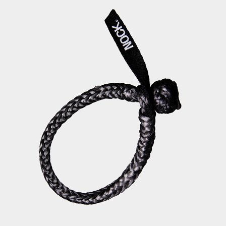Soft shackle NOCK Titan Pro, UHMWPE 78, black, Ø8 mm (made from Ø4 mm rope), 80 mm, 1600 kg