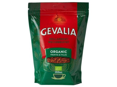 GEVALIA Kaffe Snabbkaffe Organic 150g - Lyreco - Kök och servering - Kaffe och te - Instantkaffe