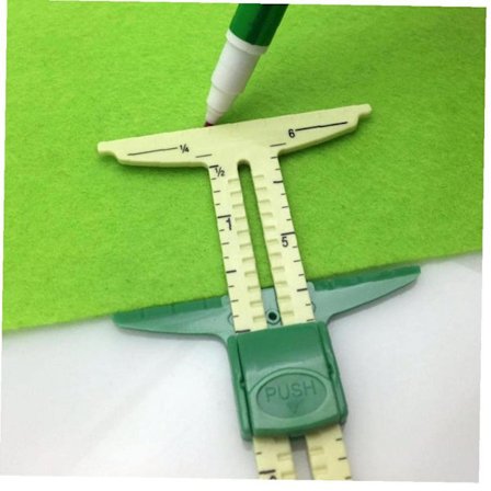 Mittaustyökalu, 5-in-1 Liukuva Mittatikku Kangasmitta Kangas