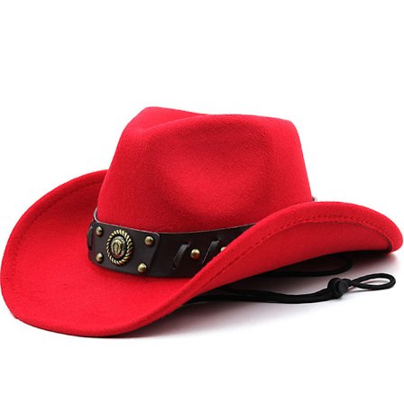 Cowherd Western Cowboyhatt i Ull, Jazzhatt för Män och Kvinnor (