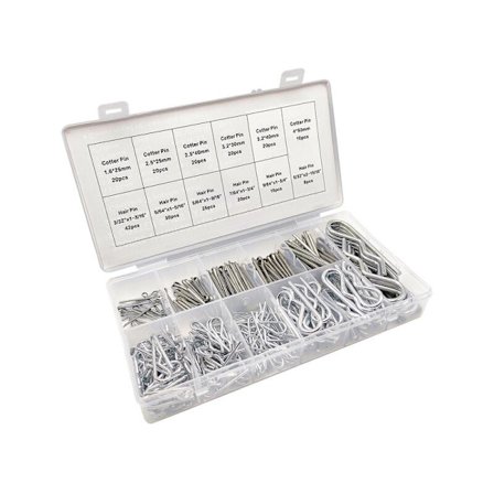 Splintsett, Splint, Forskjellige Splint Galvanisert Splint Montering Fjærer,(250stk)