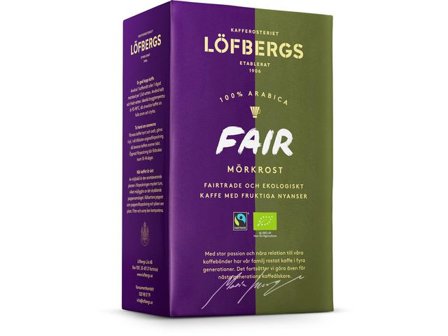 LÖFBERGS Kaffe Fair Dark Eko/FT 450g - Lyreco - Kök och servering - Kaffe och te - Bryggkaffe