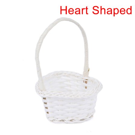 1st Handvävd Mini Plast Vävning Förvaring Tyg Korg Ratt