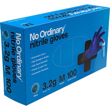 NO ORDINARY Nitrilhandske M 100/fp - Lyreco - Skyddsutrustning - Engångshandskar - Nitrilhandskar