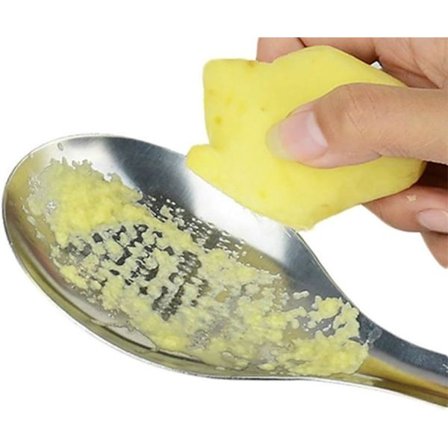 Vitlök ingefära sked rivjärn Krydd rivjärn Muskot Rostfritt stål Diskbänk rivjärn Citron rivjärn