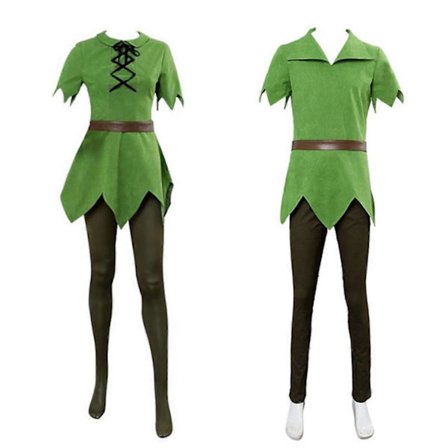 Peter Pan Cosplay Kostume til Mænd Kvinder Børn Halloween Fest Cosplay Outfit Hot Filmkarakter Kostume