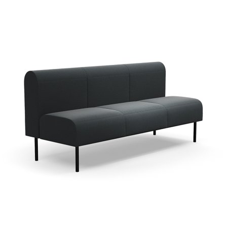 Modulsofa VARIETY, 3-Sitzer, Stoff Pod CS, anthrazit