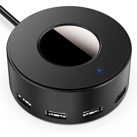 6-ports usb-oplader-opladerstation med smart identifikation, desktop multi-port usb-ladestation til flere enheder