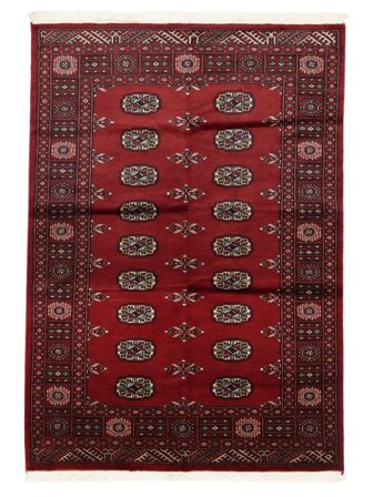 Dywan Bucharski 2Ply 123X180 Czarny/Ciemnoczerwony (Wełna, )