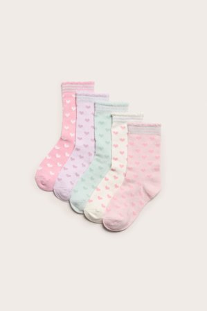 Kappahl | Strumpor 5-pack Rosa 31/33 | Rosa