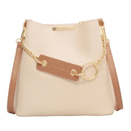 Dam Axelväskor Dam Bucket Bag BEIGE
