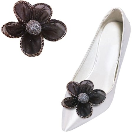 2 kpl kaksinkertaista kerrosta terälehtikukka kengänpidikkeitä irrotettava tyllikukka kengän soljet kengät koristelu kengän koristelu