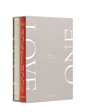 PRINTWORKS Photo Book Wedding 2-Pack - One Love - Grey - ONE SIZE