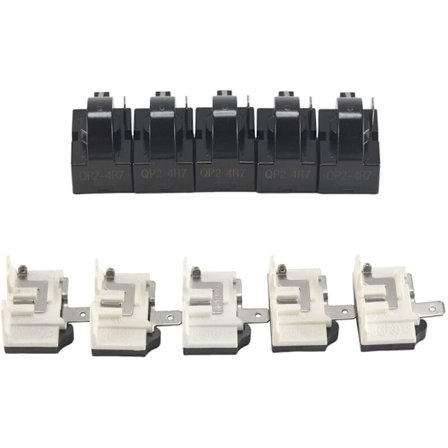 QP2-4R7 Kylskåpsstartare PTC Startrelä för Kylskåp 4,7 Ohm 1 och 6750C-0005P Kylskåpsskydd