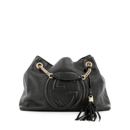 Gucci Vintage Pre-owned Shoulder Taske Sort, Dame Vintage Tasker, Størrelse: ONE Size
