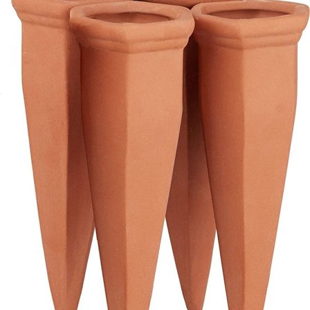 Lerkegle-vandingssæt med 4, plantevandingsdispenser ler, vin og PET KLB