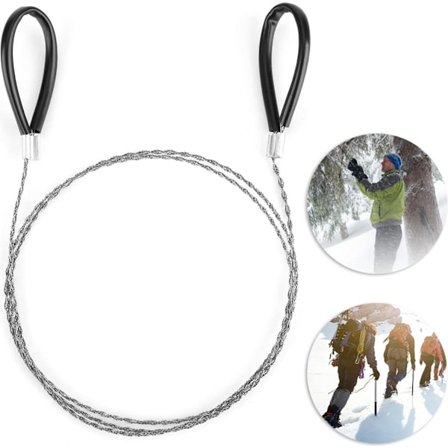 1-osainen setti - Musta vaijerisaha - 80 cm vaijerikelasaha - Ulkokierre