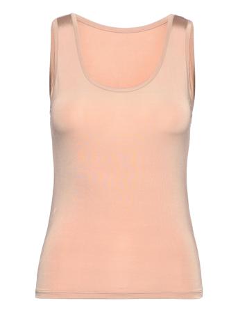 Objleena S/L Tank Top Noos Beige Object