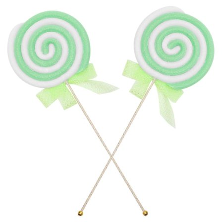 2 stk. Store slikkepinddekorationer Simulationsslikkepindrekvisitter Festfestival Falske madpynt