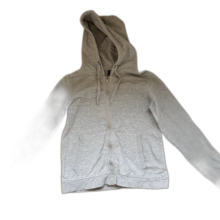 Grå zip up hoodie