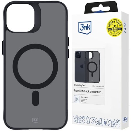 Apple iPhone 15 Plus - 3mk Smoke MagCase