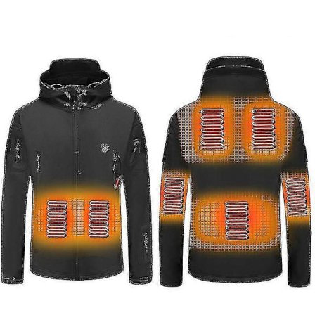 Opvarmet jakke, vandtæt vinter udendørs opvarmet jakke varmende jakke frakke