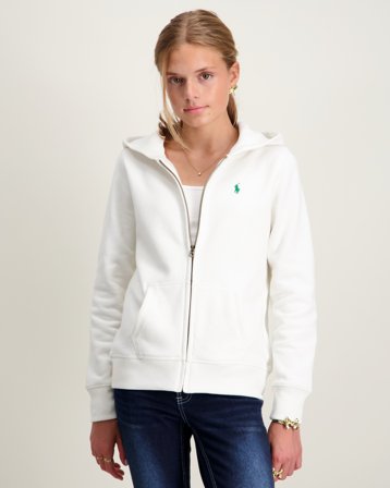 Polo Ralph Lauren Fleece Full-Zip Hoodie Valkoinen Hupparit/Hoodie Tytöt - Kids Brand Store