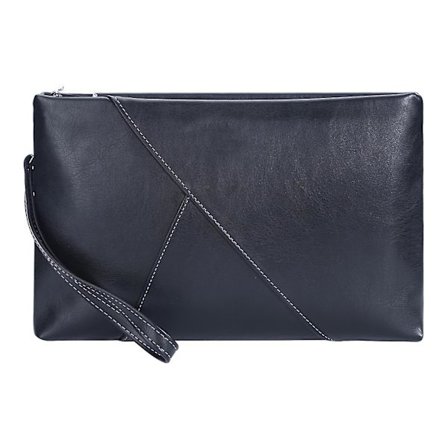 Miesten PU-nahkainen clutch-laukku, käsilaukku ranneremmillä, bisnes-rannelaukku