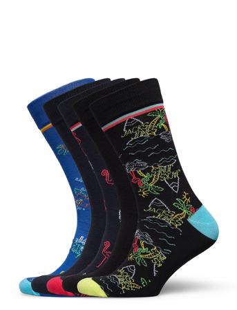 Jacneon Tropical Sock 5-Pack Patterned Jack & J S
