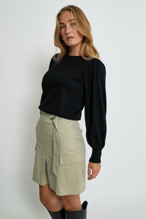 Liva Long Sleeve Pullover Black XS