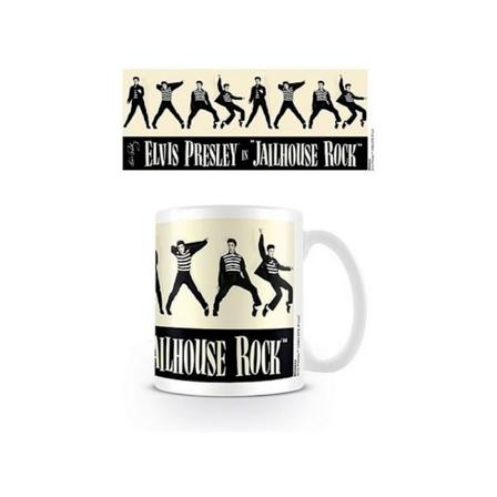Elvis Presley Jailhouse Rock Mugg En Storlek Vit/Kräm/Svart White/Cream/Black One Size
