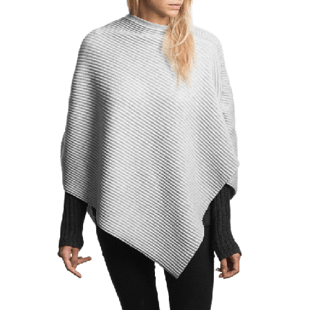 Design House Stockholm Short Poncho Accessoarer Dam Grå ONESIZE