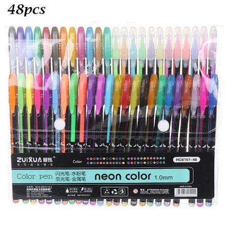 Mordely 12/16/18/24/36/48st Gel Pens Set Marker Pen Pastell