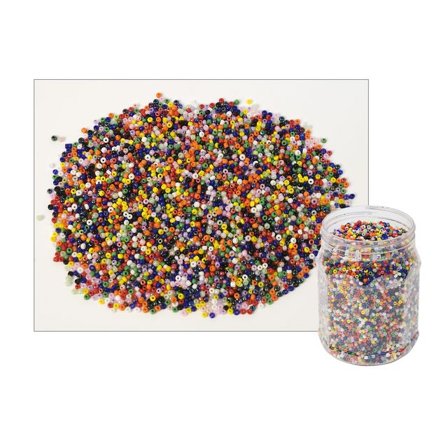 PLAYBOX Glaspärlor 500g - Lyreco - Skola och förskola - Hobbymaterial - Pärlor