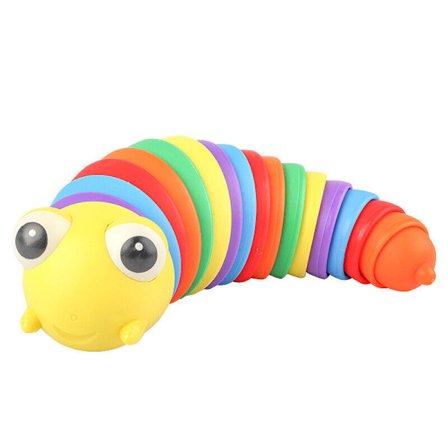Stress Relief Colorful Caterpillar Variety Wriggling Worm Decompression Toy
