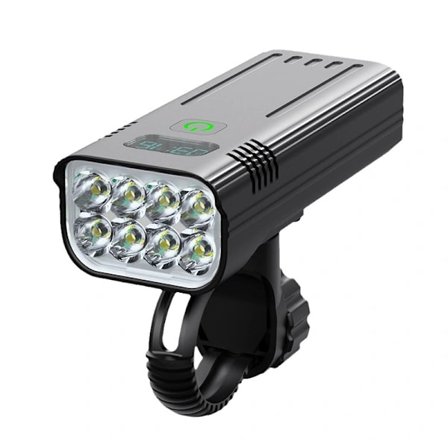8000 Lumen Cykellygte 8 LED USB Genopladelig 5200mAh 5 Tilstande IPX5 Vandtæt[YDE]