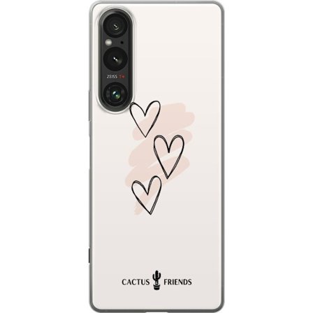 Yhteensopiva Puhelinkuori Sony Sony Xperia 1 V Cactus and Friends - Soft Romance Sketch