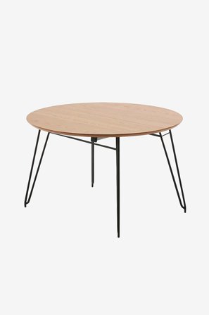 Kave Home - Udtræksbord bord Novac Ø 120 (200) - Flerfarvet - Spiseborde - Fra Homeroom