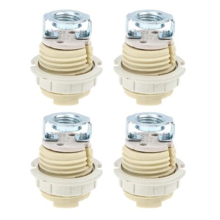 4 st E12 Sockel G9 Lamphållare G9 Ljuskrona Lamphållare Lampfot Ersättningslampa Glödlampa Kontaktadapter G9 Keramisk Lamphållare
