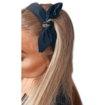 Vakker søt diadem med sløyfe og rhinestones i flere farger