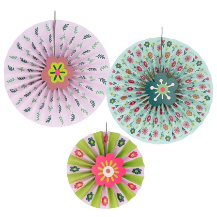 Hängande Pappersdekorationer Blommor 3-pack
