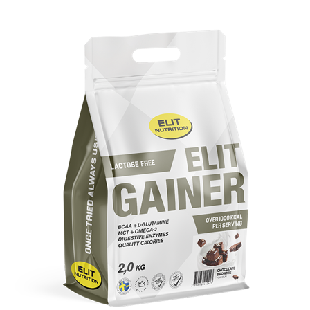 ELIT GAINER - Lactose free, 2000 g, Chocolate Brownie