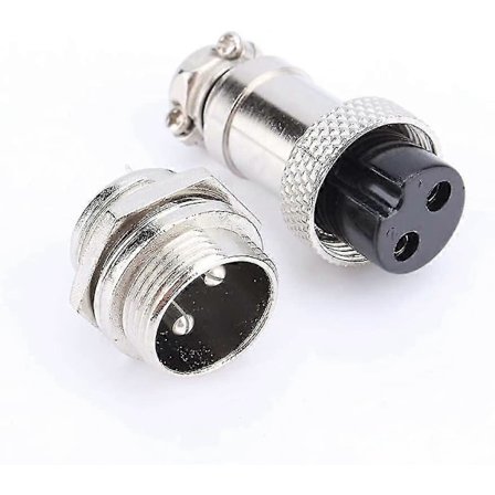 Gx16 Aviation Plugg Sokkel 2 Pin Skruetype