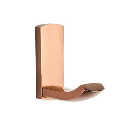 Badeveggmontert polert håndkle- og badekåpe krok (roségull) 1 stk (3-c-vn) 1