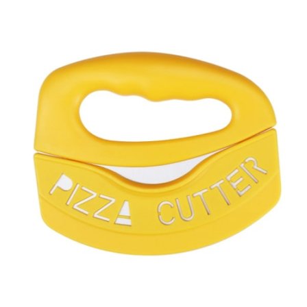 Pizzasax med (gul) degskärare, pizzasax med pr